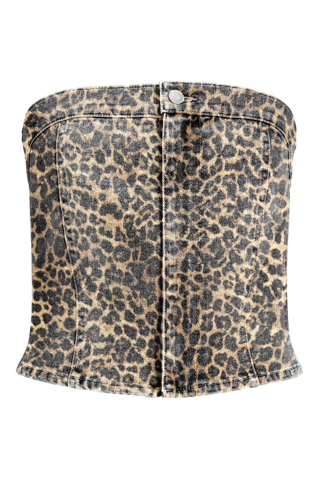 Jjxx - Jxsarah Tinga Leo Slim Top - 4767573 Cornstalk Leopard