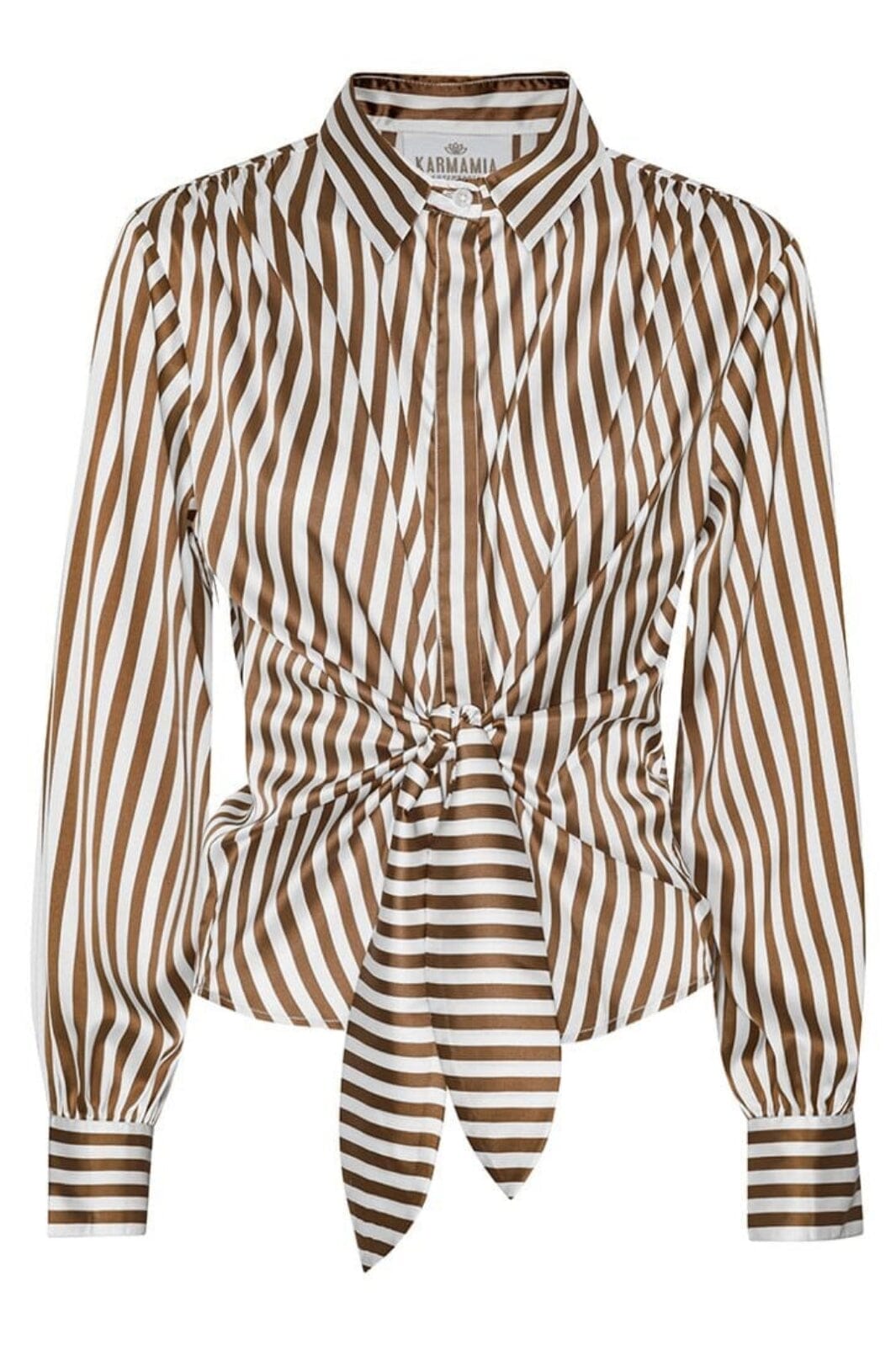 Karmamia - Lee Shirt 2144 - Toffee Stripe