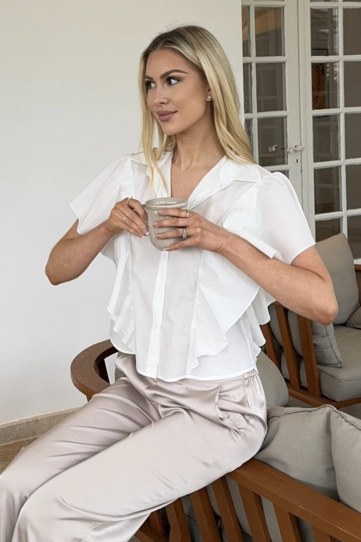 Karmamia - Salma Shirt - White Poplin Skjorter 