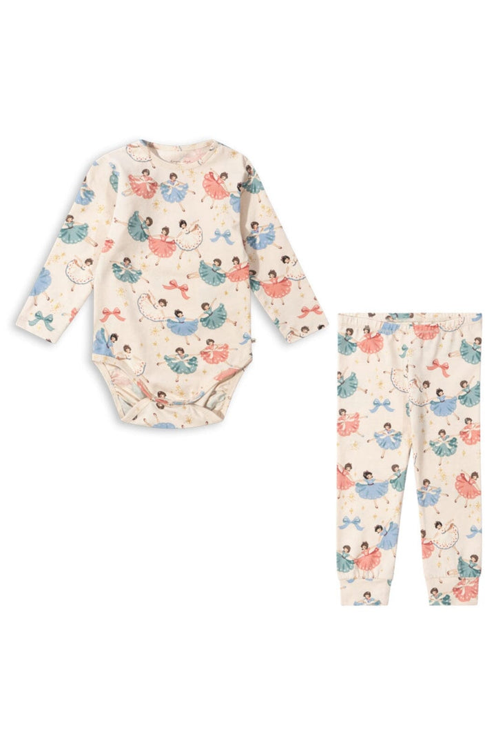 Konges Sløjd - Basic Body/pants Set Gots ks101888 - Bow Ballerina Sæt 