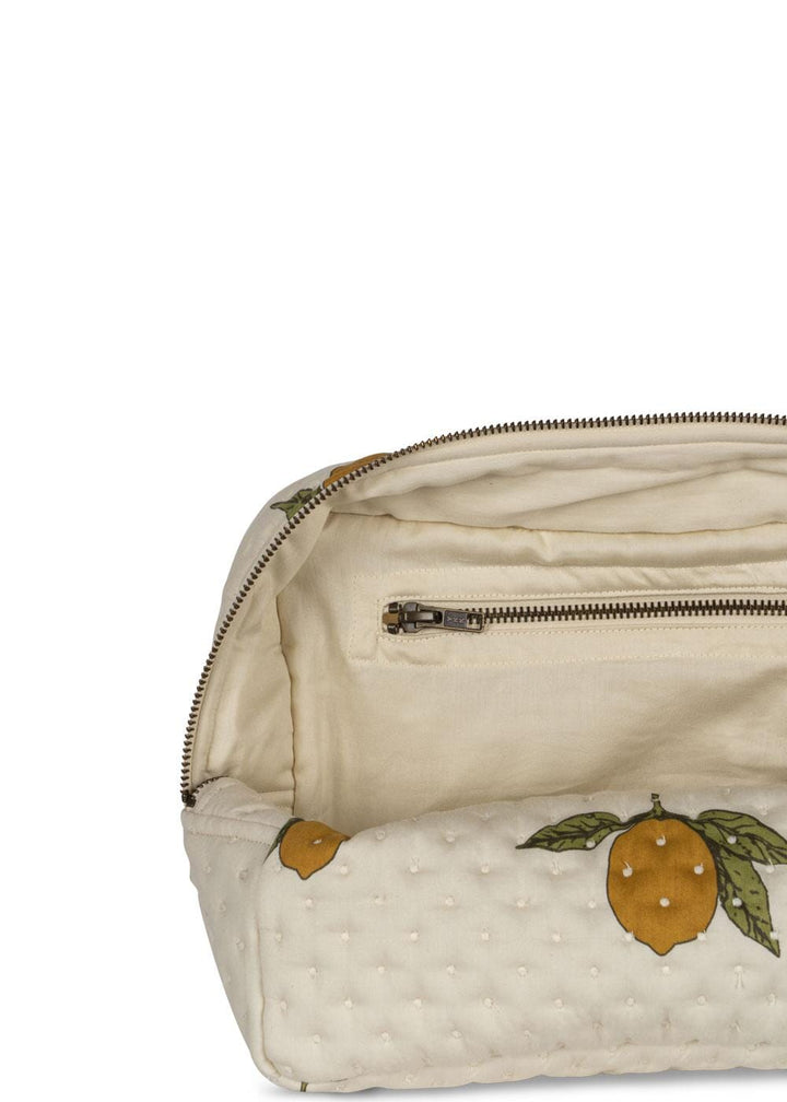 Konges Sløjd - Big Quilted Toiletry Bag - Mon Grand Citron Toilettasker 