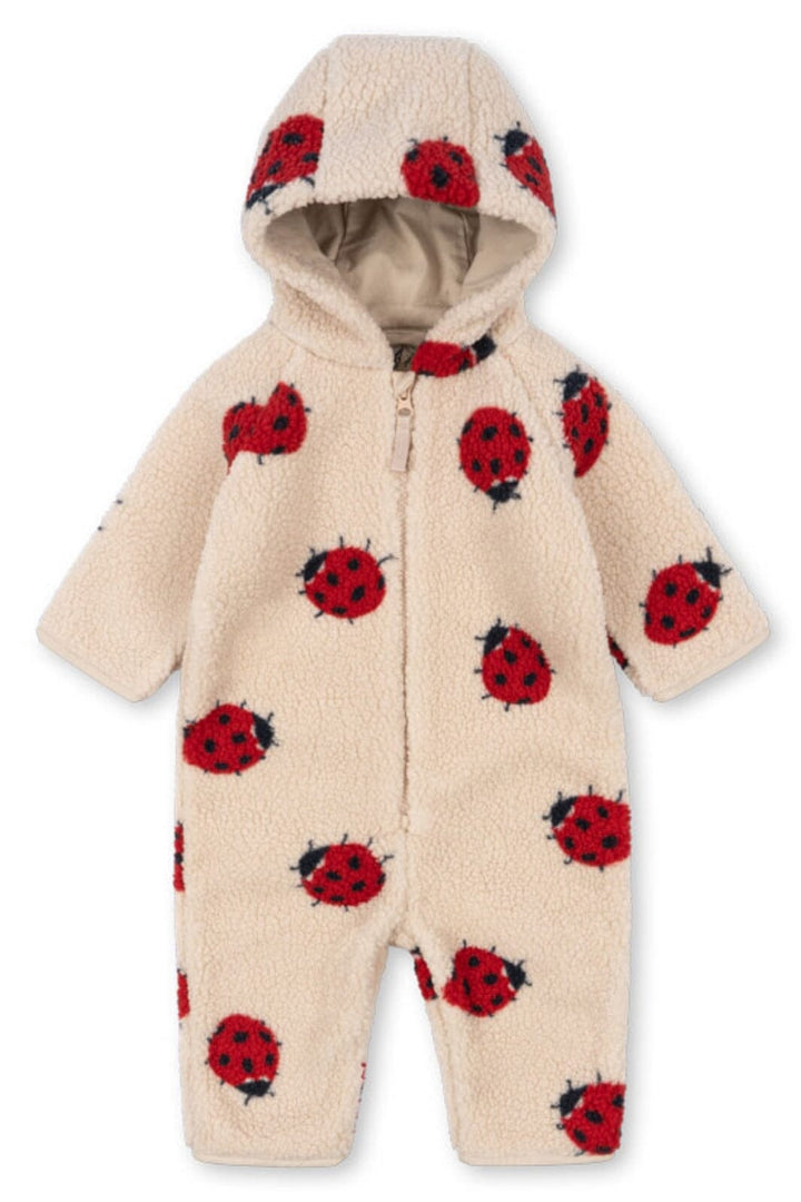 Konges Sløjd - Jody Teddy Onesie Grs Ks102309 - Ladybug Sand