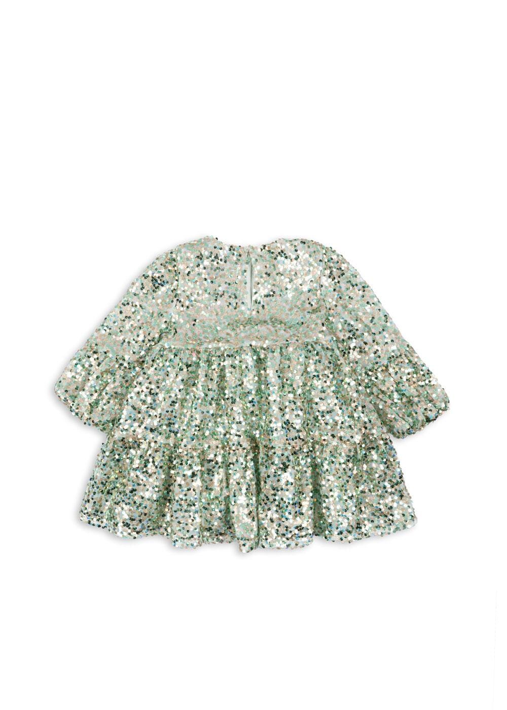 Konges Sløjd - Lila Sequins Dress - Green Kjoler 