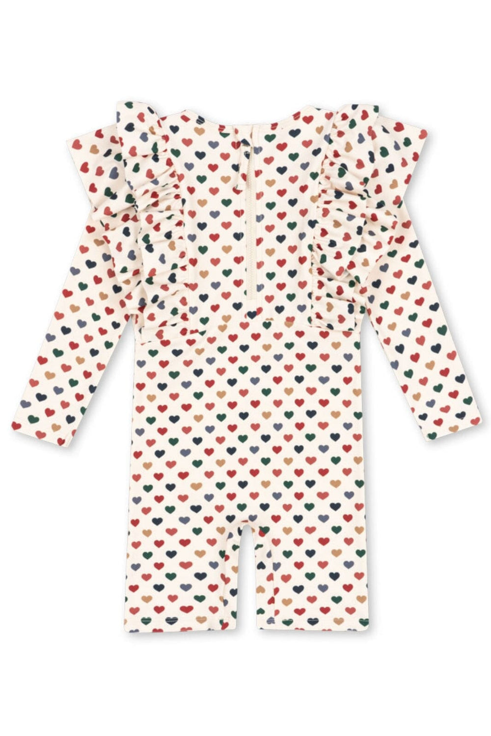 Konges Sløjd - Manuca Frill Onesie Grs Ks102511 - Coeur Coloré