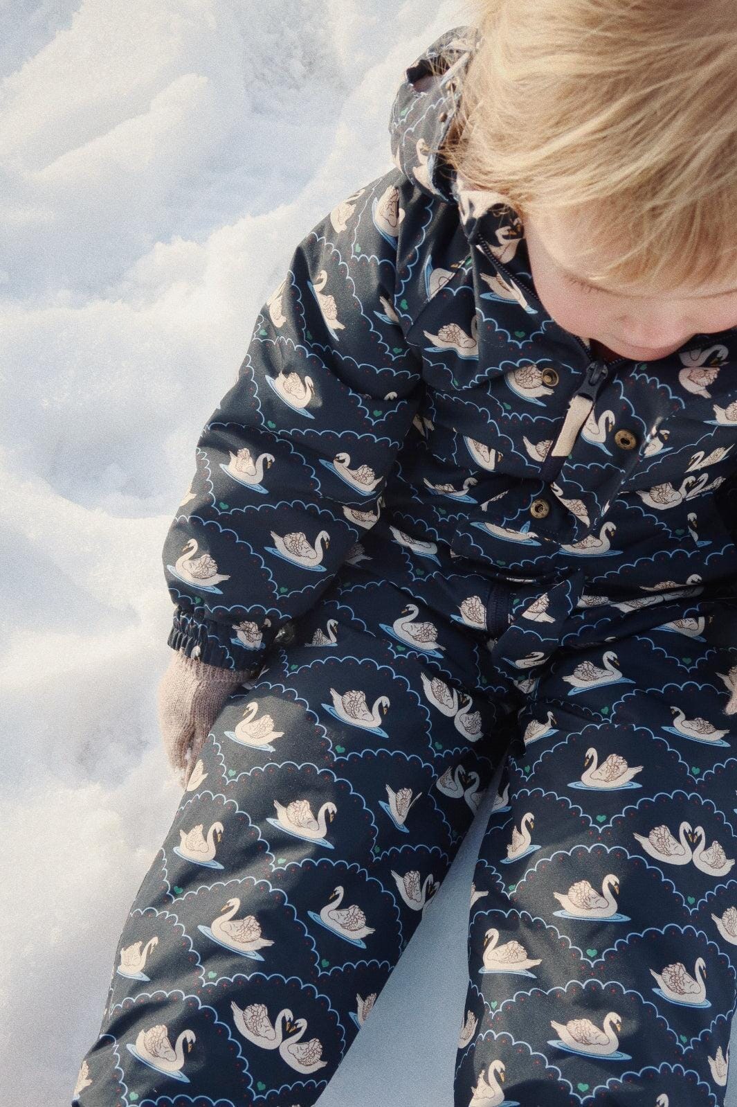 Konges Sløjd - Nohr Snowsuit Print - Swan Eclipse Flyverdragter 