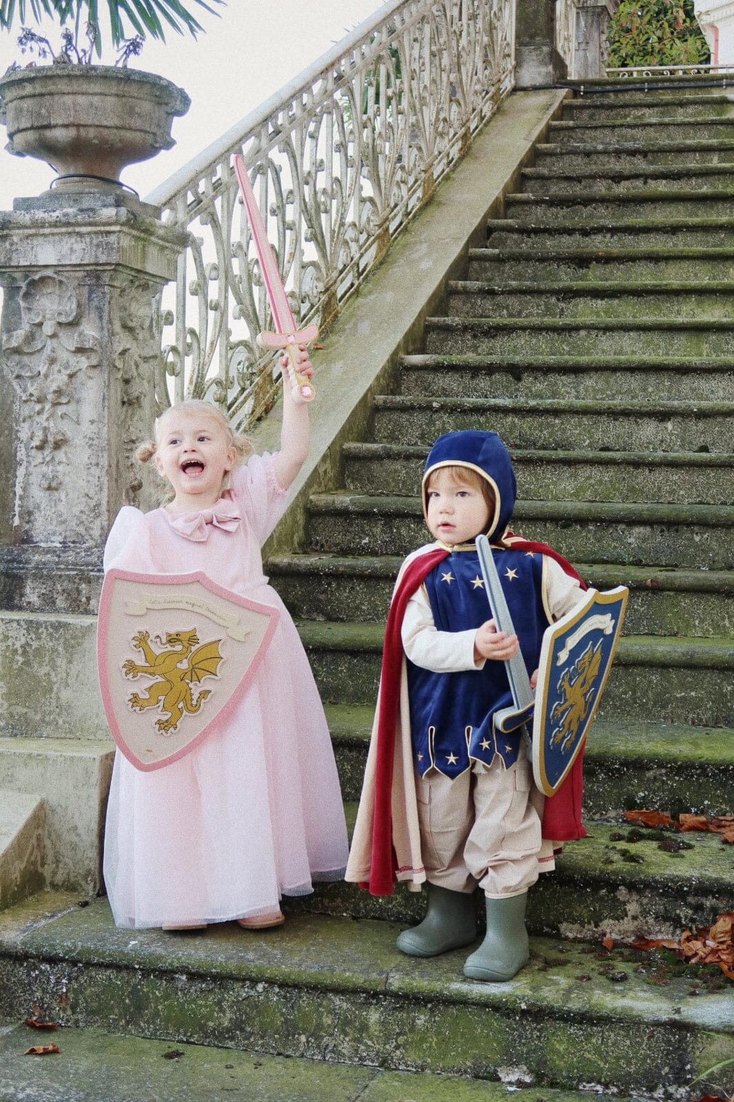 Konges Sløjd - Princess Sword And Shield - Pink Glitter Legetøj 