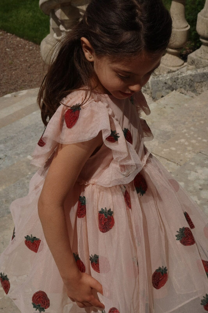 Konges Sløjd - Yvonne Frill Dress Ks102288 - Strawberry