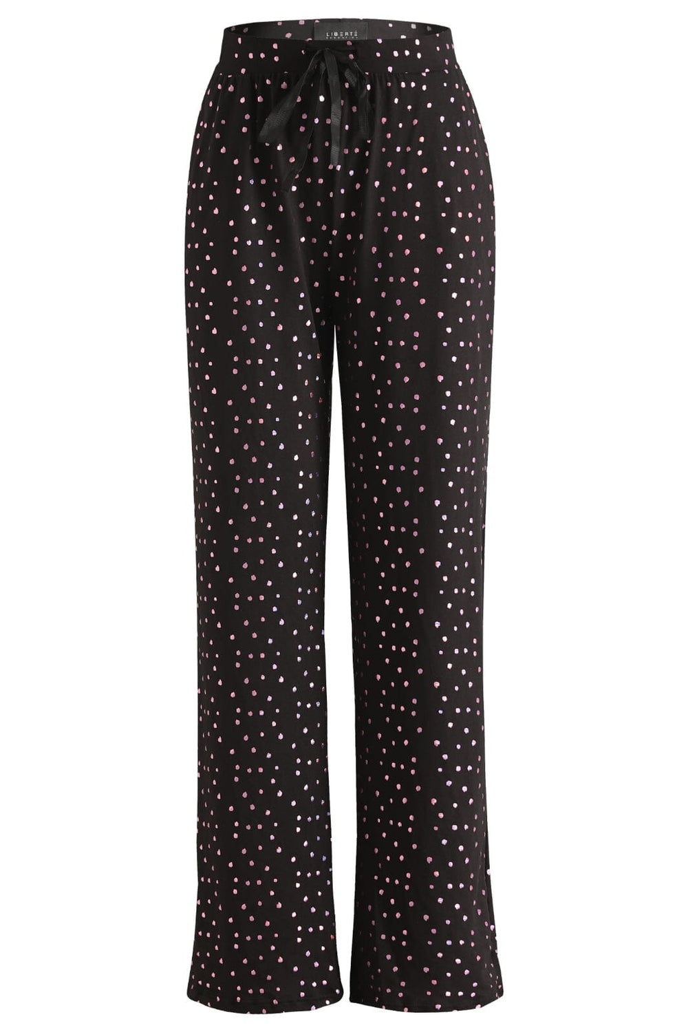 Liberte - Alma-Wide-Pants - Black Pink Holographic Dot Bukser 