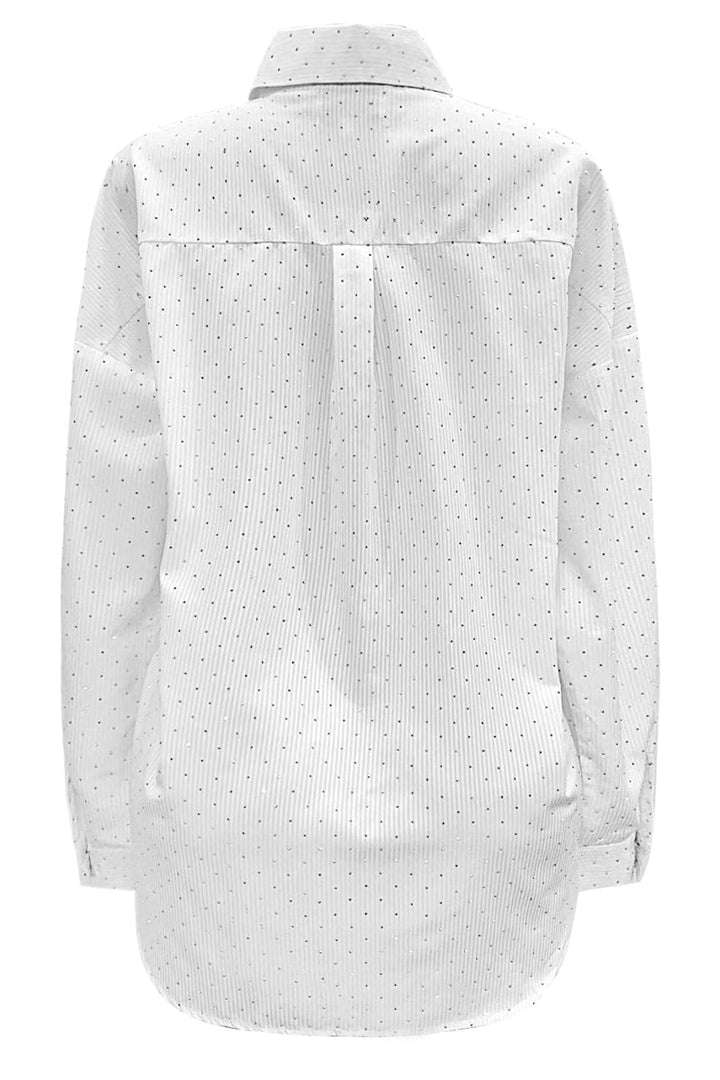 Liberte - Sara-Ls-Shirt 21223 - White Diamond Stripe