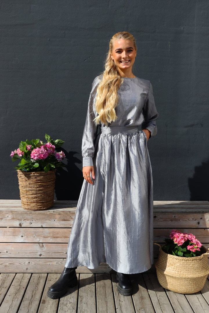 Liberte - Silvia Long Skirt - Silver Grey Nederdele 