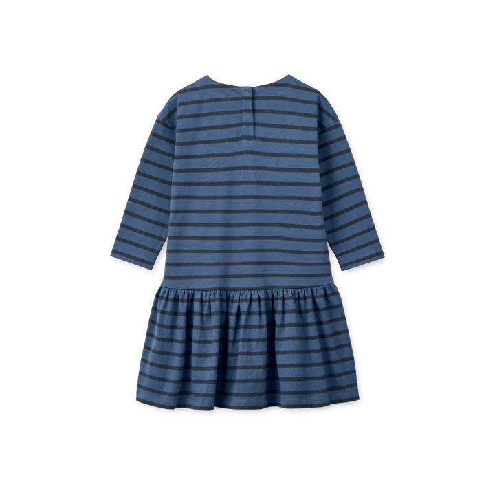 Liewood - Alberte Stripe Dress - Y/D Stripe Indigo blue / Classic navy Kjoler 