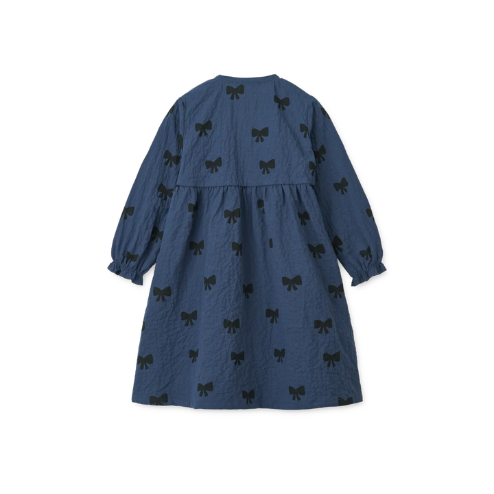 Liewood - Cleo Printed Dress - Bow / Indigo blue Kjoler 