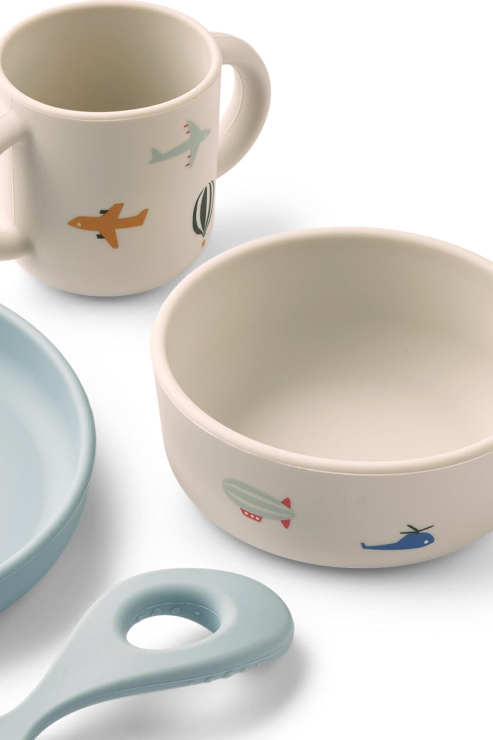 Liewood - Vivi Printed Tableware Set - Aviator / Ecru