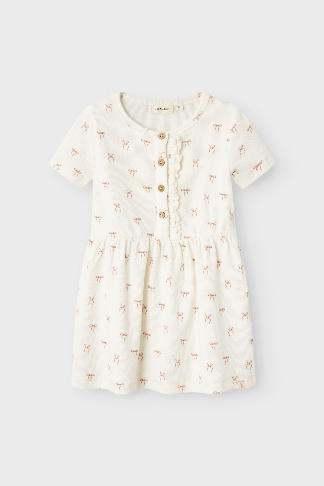 Lil' Atelier Mini - Nmfgavo Emi Ss Dress Lil - 4671718 Coconut Milk