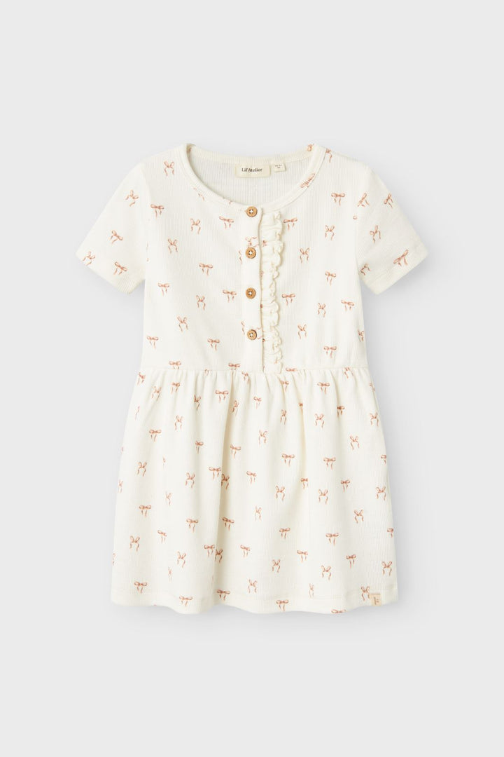 Lil' Atelier Mini - Nmfgavo Emi Ss Dress Lil - 4671718 Coconut Milk