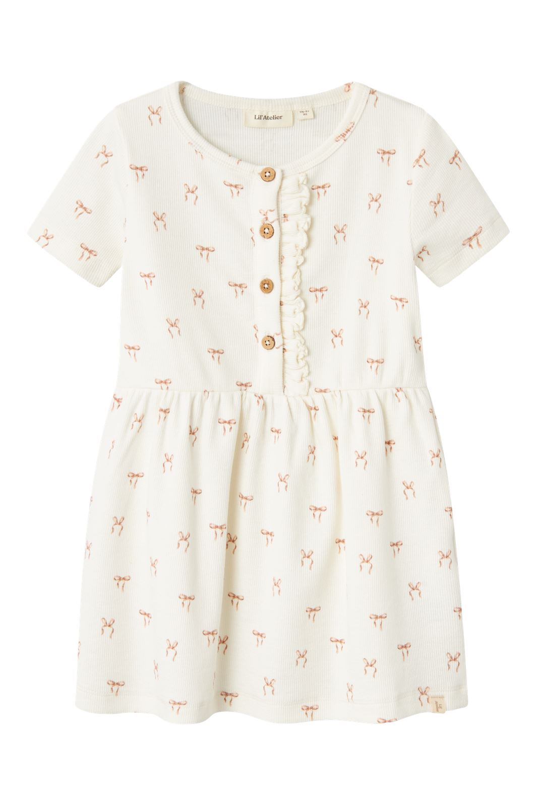 Lil' Atelier Mini - Nmfgavo Emi Ss Dress Lil - 4671718 Coconut Milk