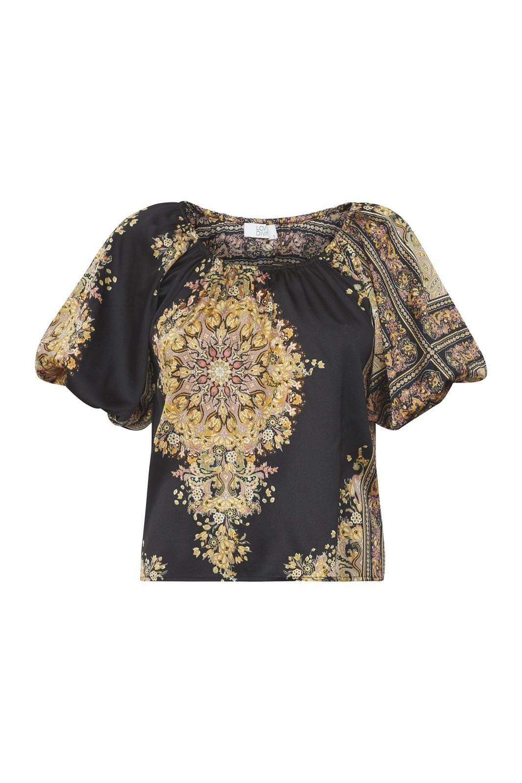 Love & Divine - Love1159 - 814 Black Paisley T-shirts 