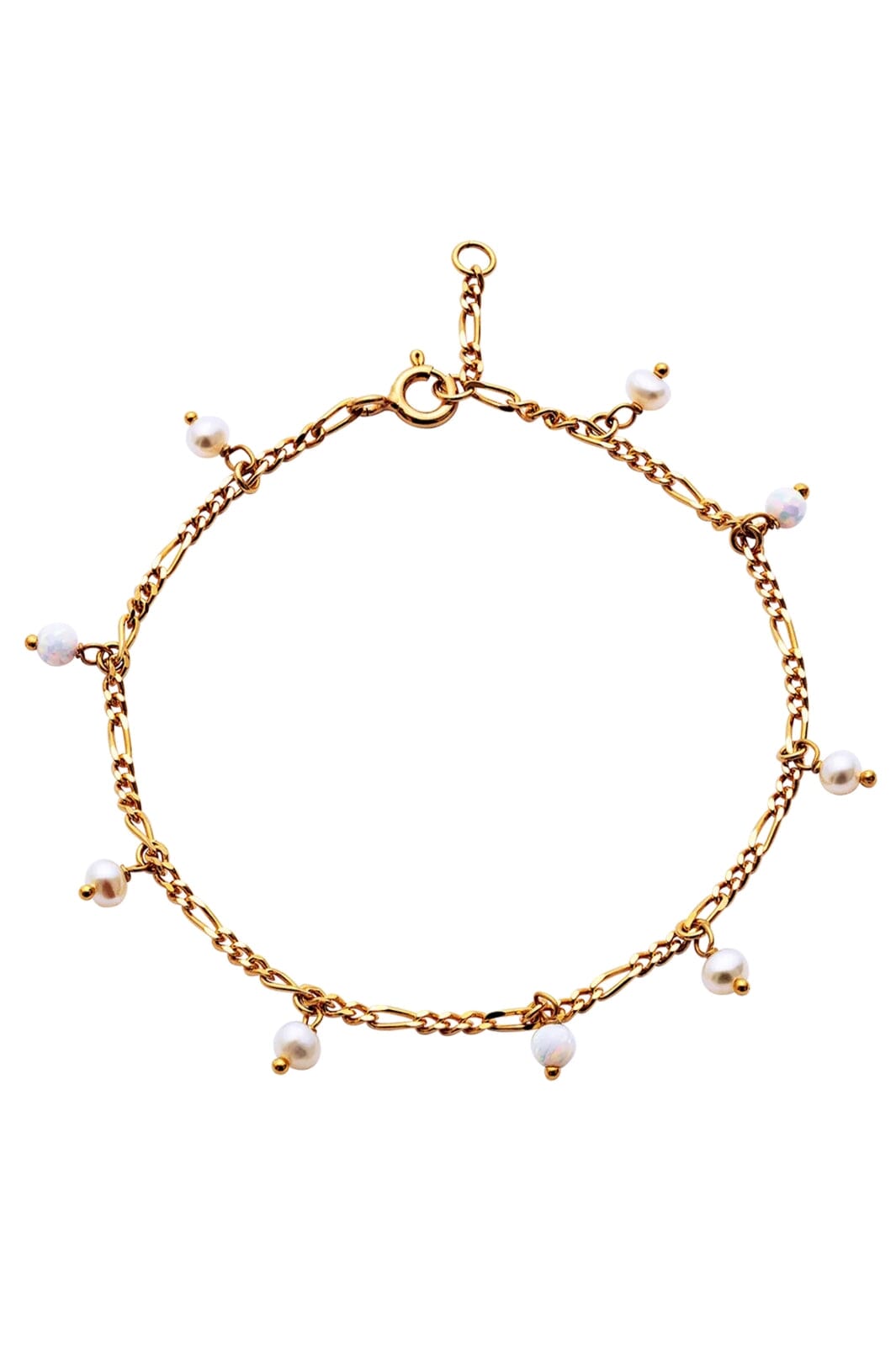 Maanesten - Lula White Bracelet - Coated With 18k Gold.