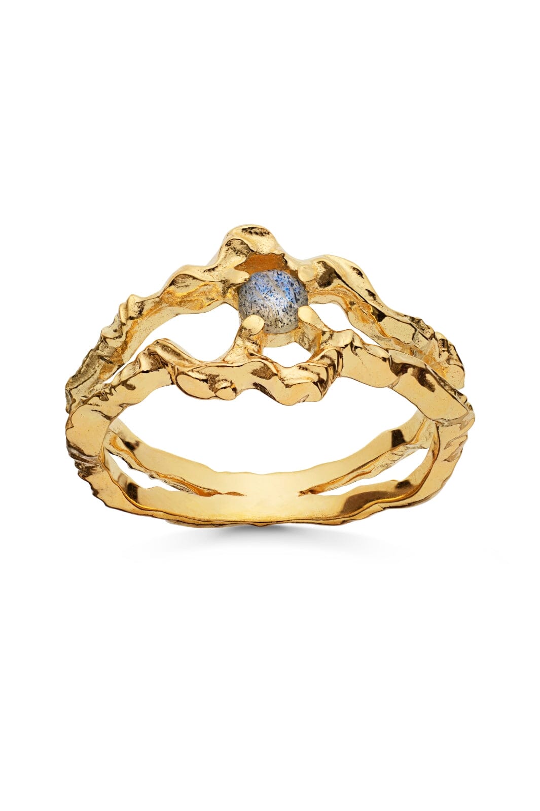 Maanesten - Shelly Ring - Coated With 18k Gold.