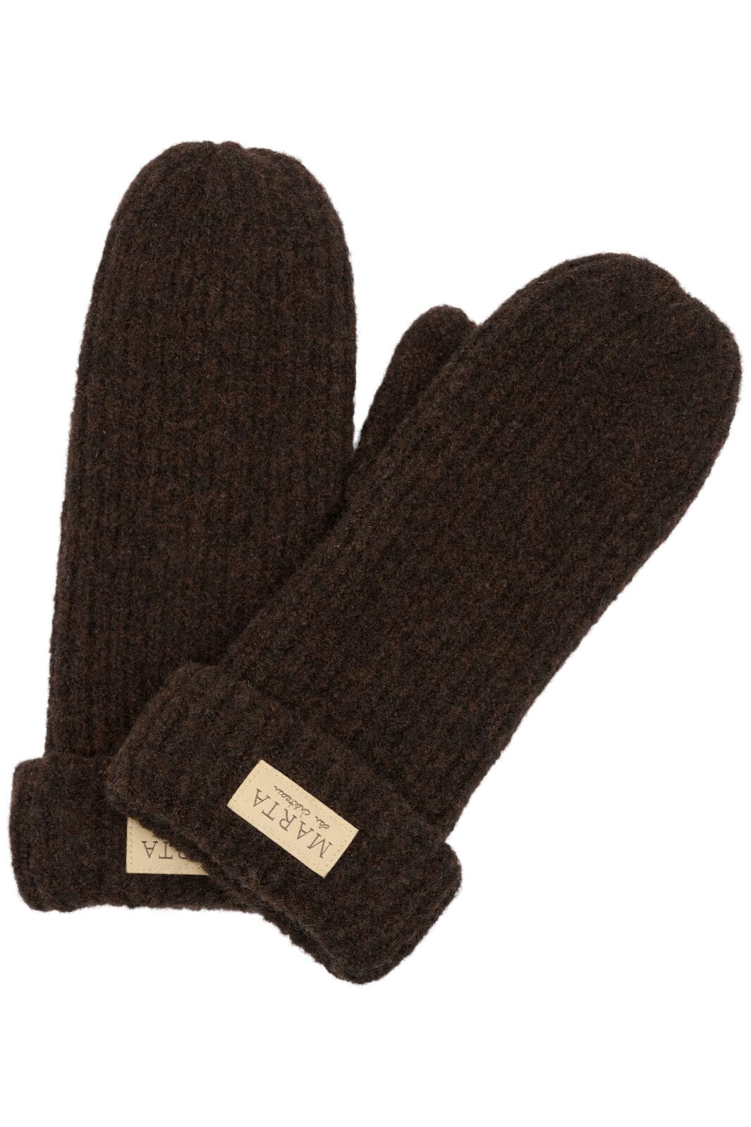 Marta Du Chateau - Marta Knit Mitten - 26208 Brown Handsker & Vanter 