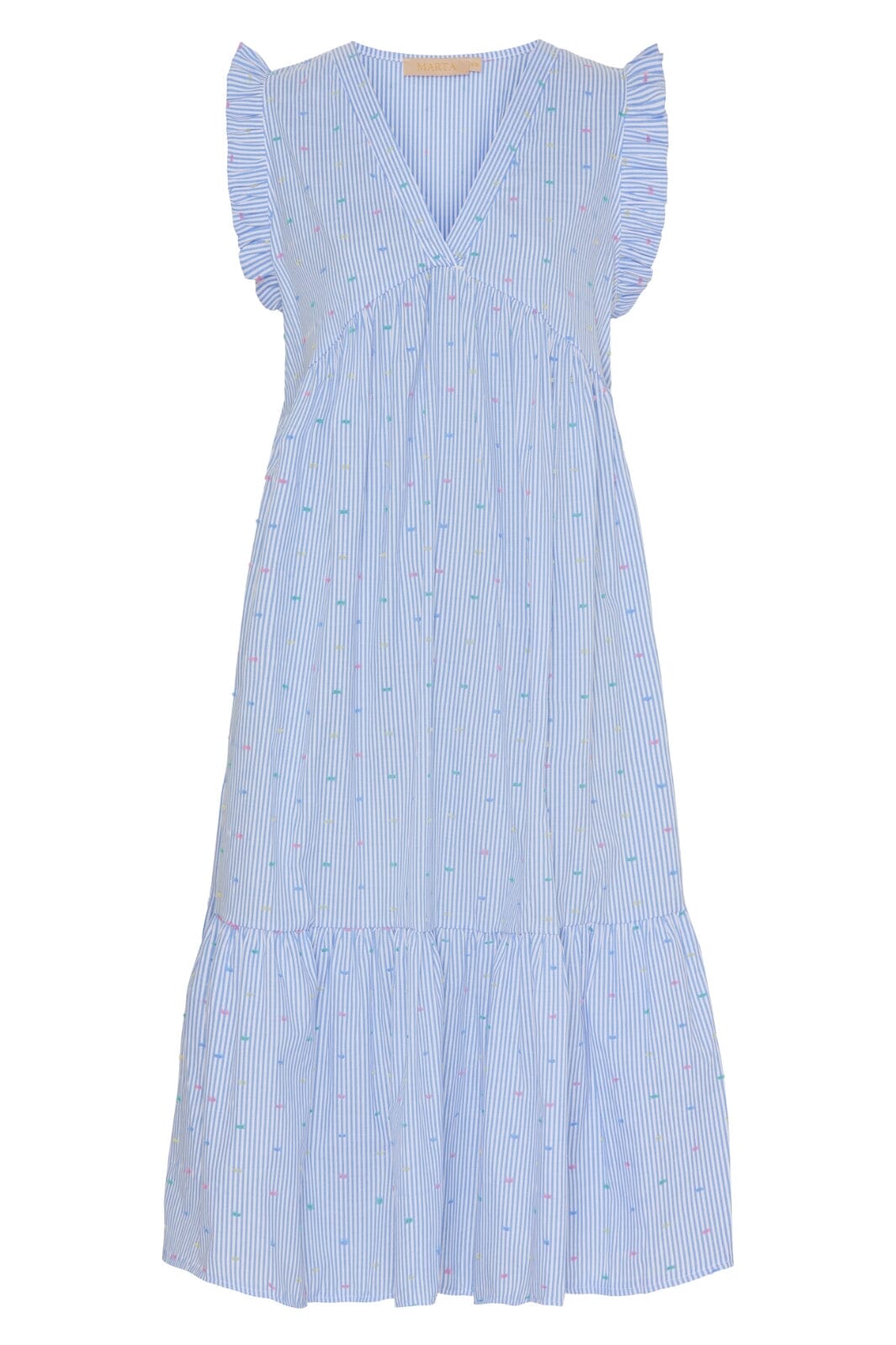 Marta Du Chateau - Mdcelma Dress - 2 Sky Blue Print Kjoler 