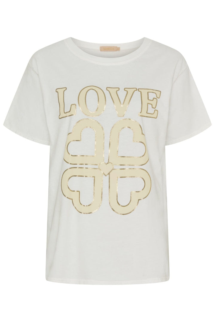 Marta Du Chateau - Mdcinge Tee .0532 Offwhite Love - Offwhite Love T-shirts 