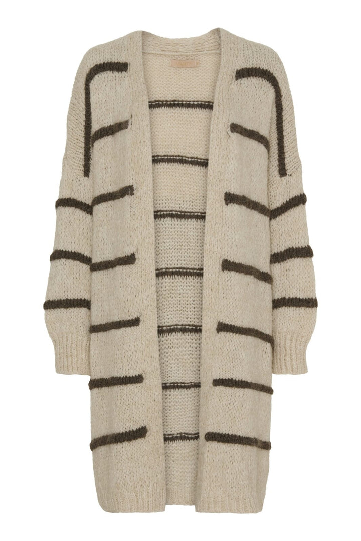 Marta Du Chateau - Mdcsimone Knit A0178 - Beige/Fango Cardigans 