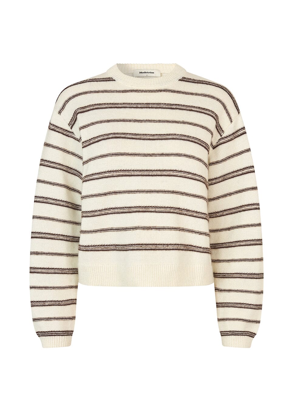 Modström - Lineusmd Stripe O-Neck 58003 - 11964 Soft White Cedar Stripe