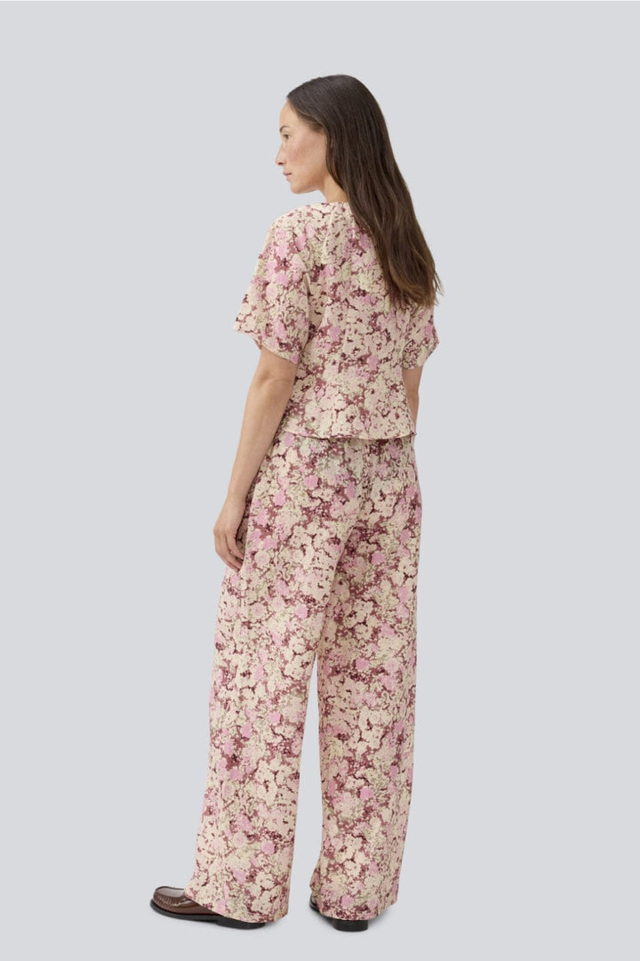 Modström - Meliamd Print Pants - 11507 Pink Blossom