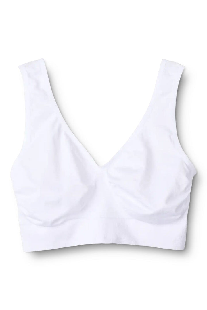 Molly&my Wardrobe - Luise Bra Top, Wide Straps 1010 - White BH 