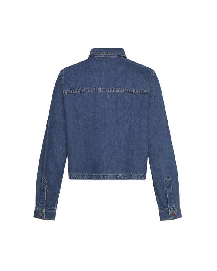 Moss Copenhagen - Mschadalyn Elena Shirt - Mid Blue Wash Skjorter 