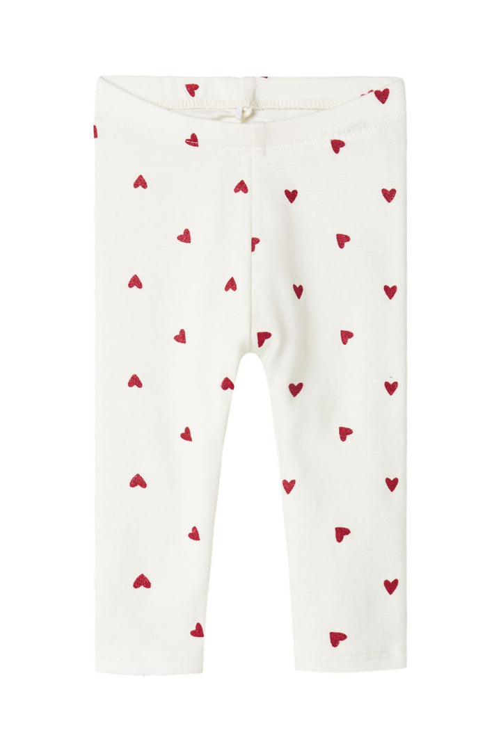 Forudbestilling - Name It - Nbfdheart Legging - 4788344 Cloud Dancer