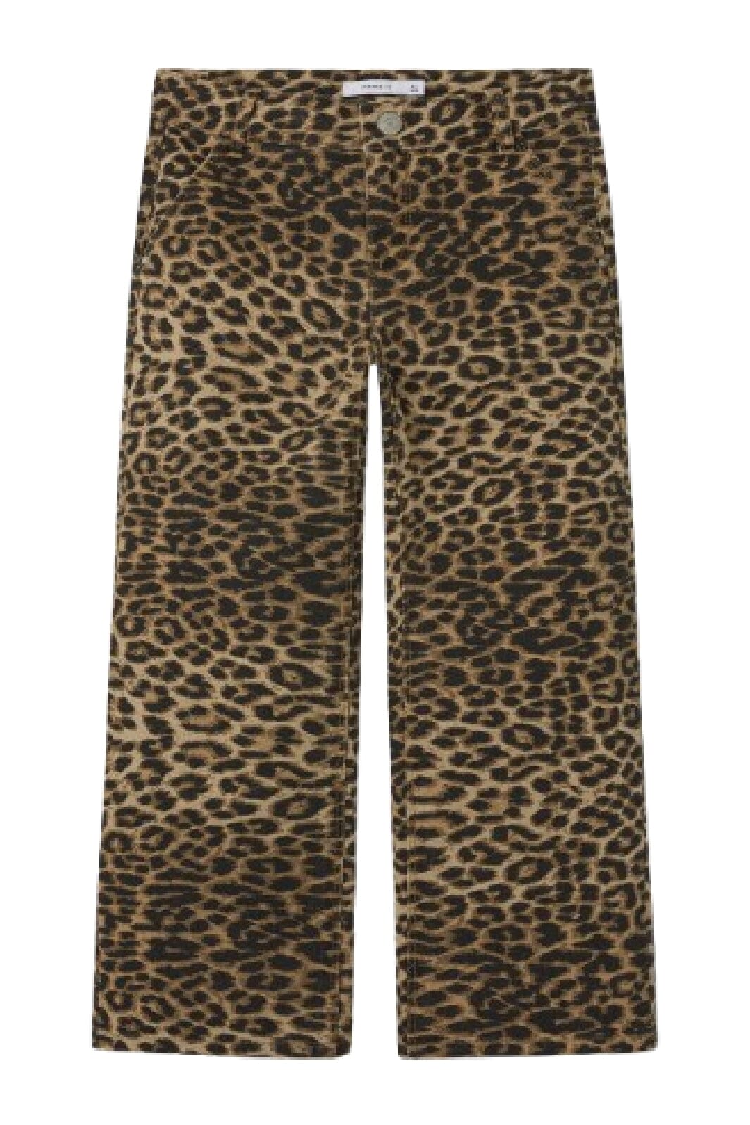 Name It - Nkfrose Wide Twi Pants 4444-Td - 4722887 Silver Mink Leopard