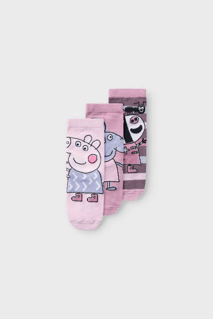 Forudbestilling - Name It - Nmfodassa Peppapig Sock - 4615876 Corsage 1Xmauve O+1Xcorsage+1Xartic D