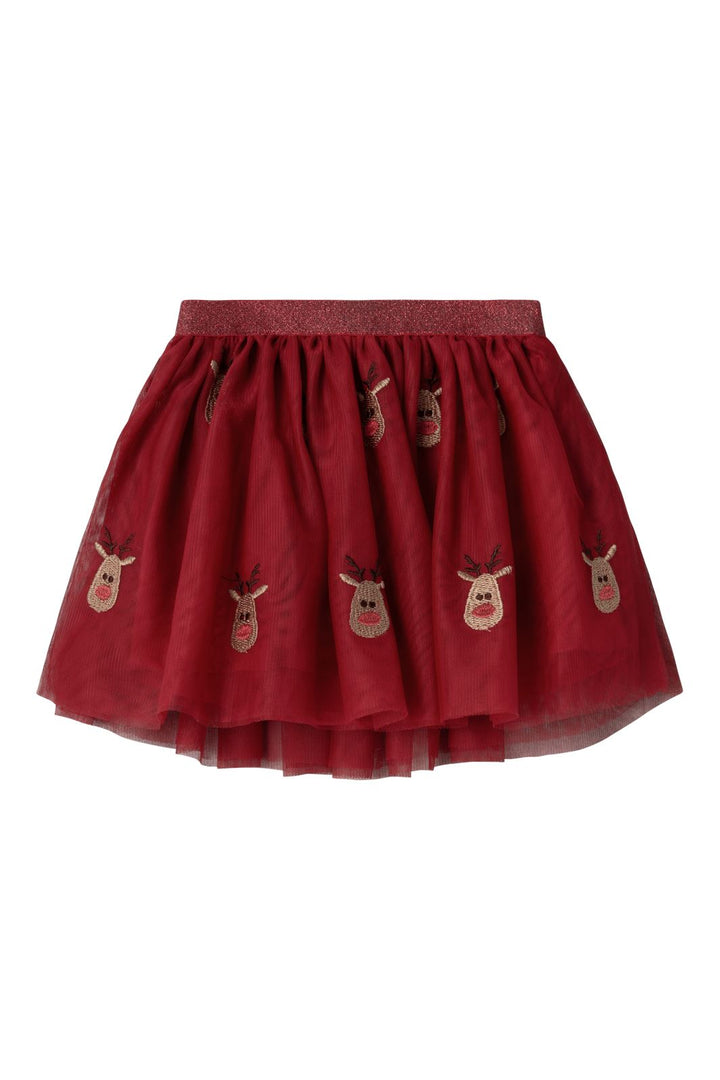 Name It - Nmfveross Tulle Skirt - 4585495 Jester Red Raindeer