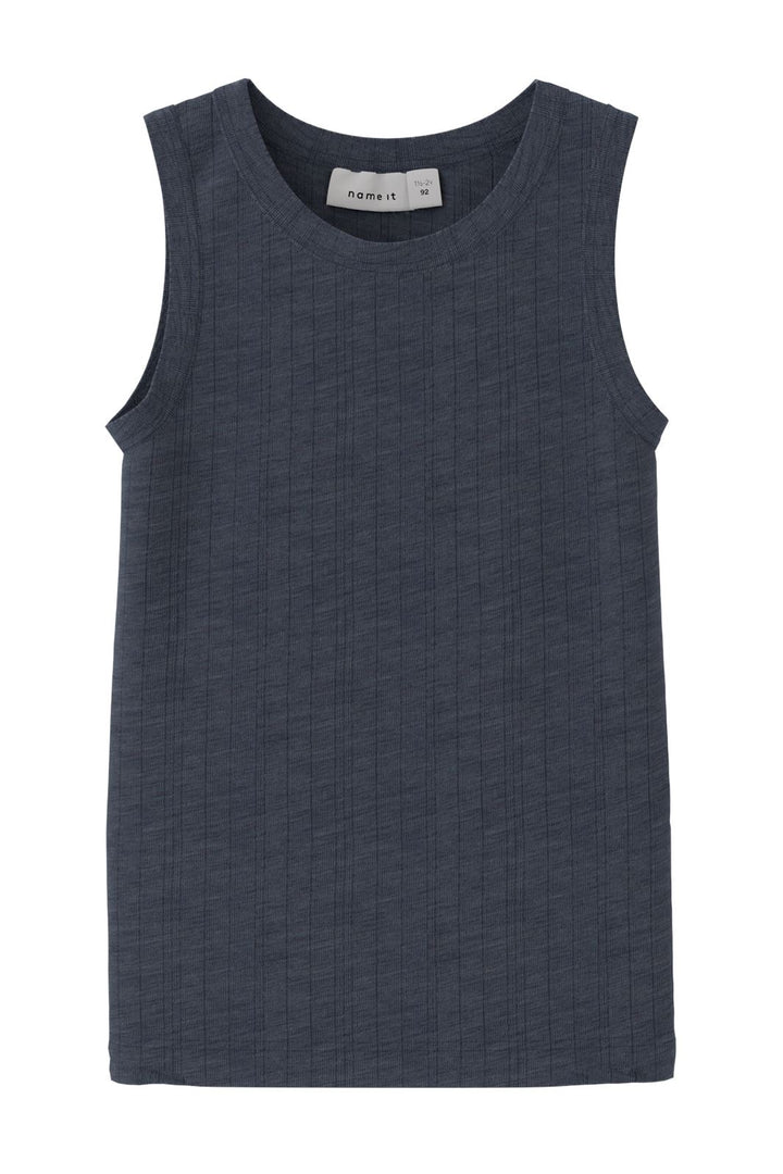 Name It - Nmmwang Wool Needle Tank Top - 4473220 Ombre Blue