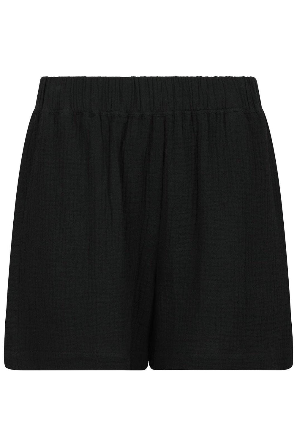 Neo Noir - Ally Waffle Shorts - Black Shorts 