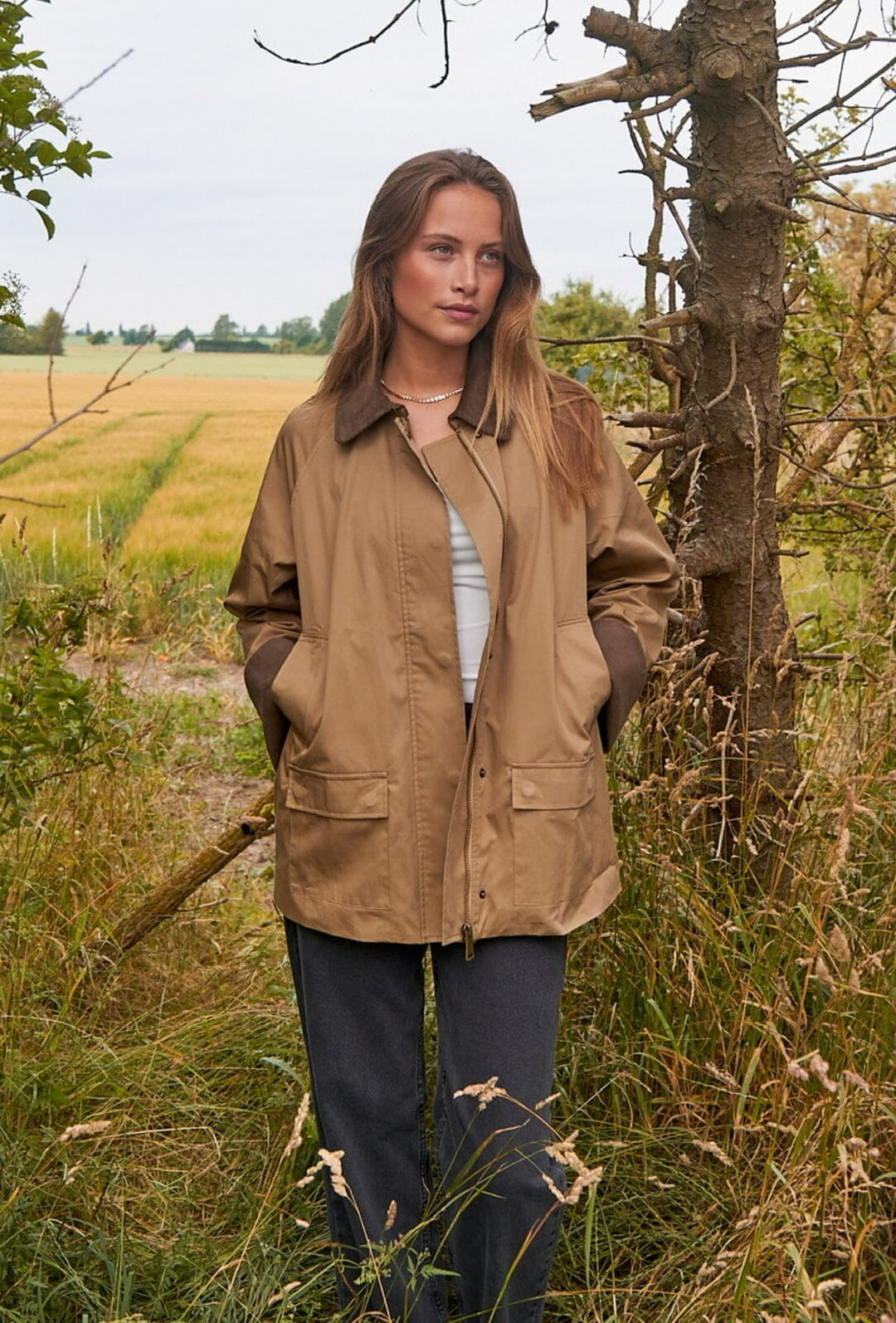 Neo Noir - Anastacia Cord Jacket - Khaki Jakker 