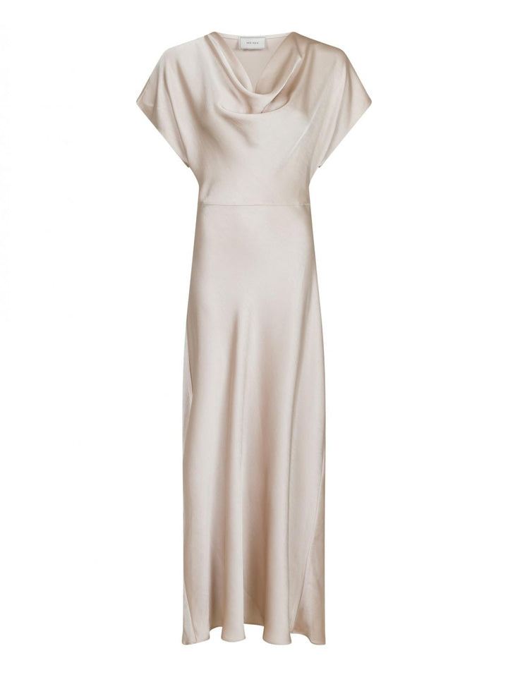 Neo Noir - Andrea Heavy Sateen Dress - Champagne Kjoler 