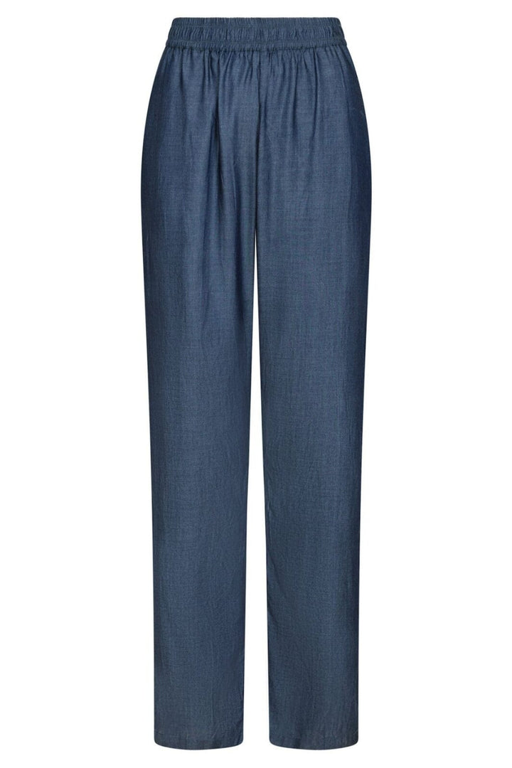 Neo Noir - Astra Chambray Pants - Dark Navy Bukser 