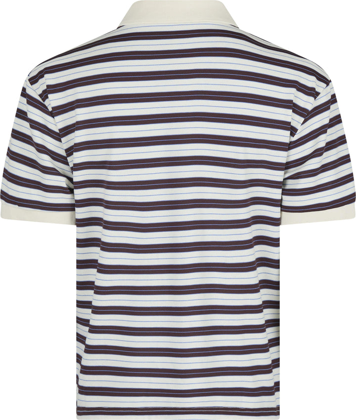 Neo Noir - Beta Stripe Polo Tee - Brown