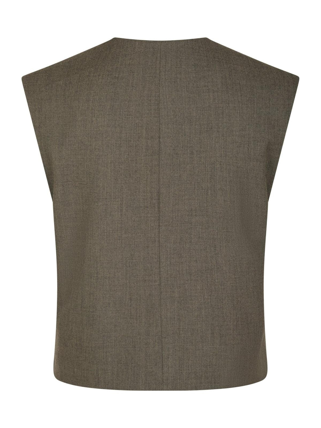 Neo Noir - Birtha Waistcoat - Brown Melange Toppe 