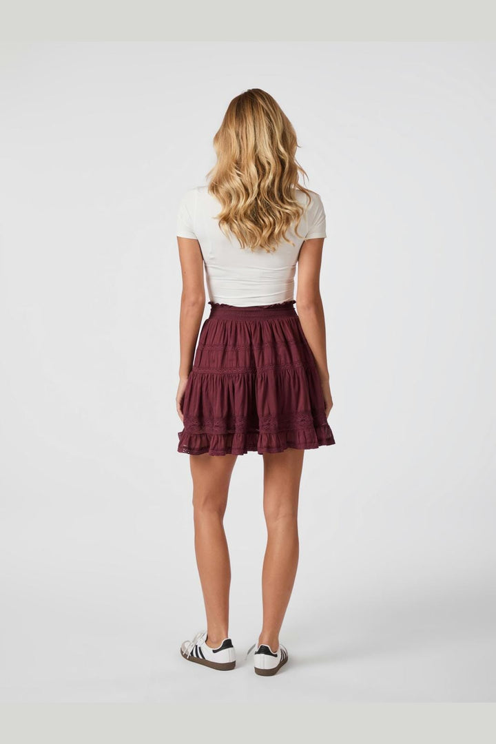 Neo Noir - Callia S Voile Skirt 164676 - 174 - Burgundy