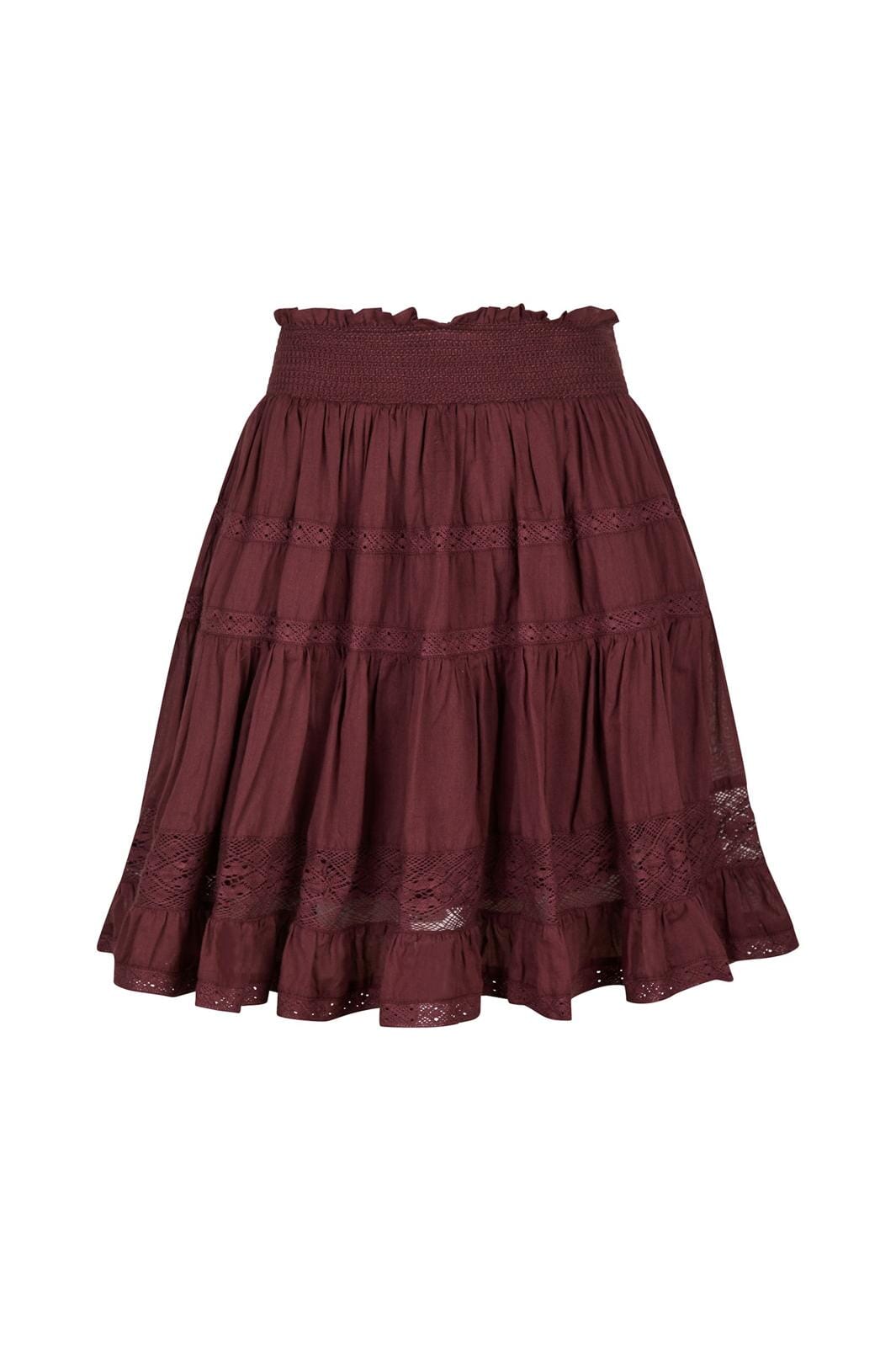 Neo Noir - Callia S Voile Skirt 164676 - 174 - Burgundy