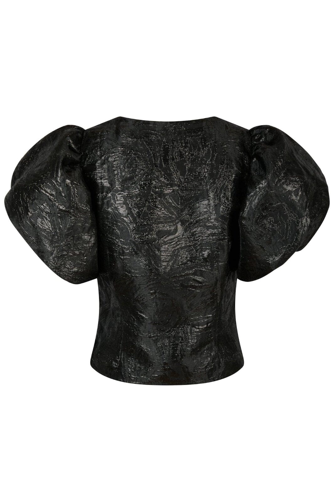 Neo Noir - Camia Metallic Brocade Blouse 163846 - Black Bluser 