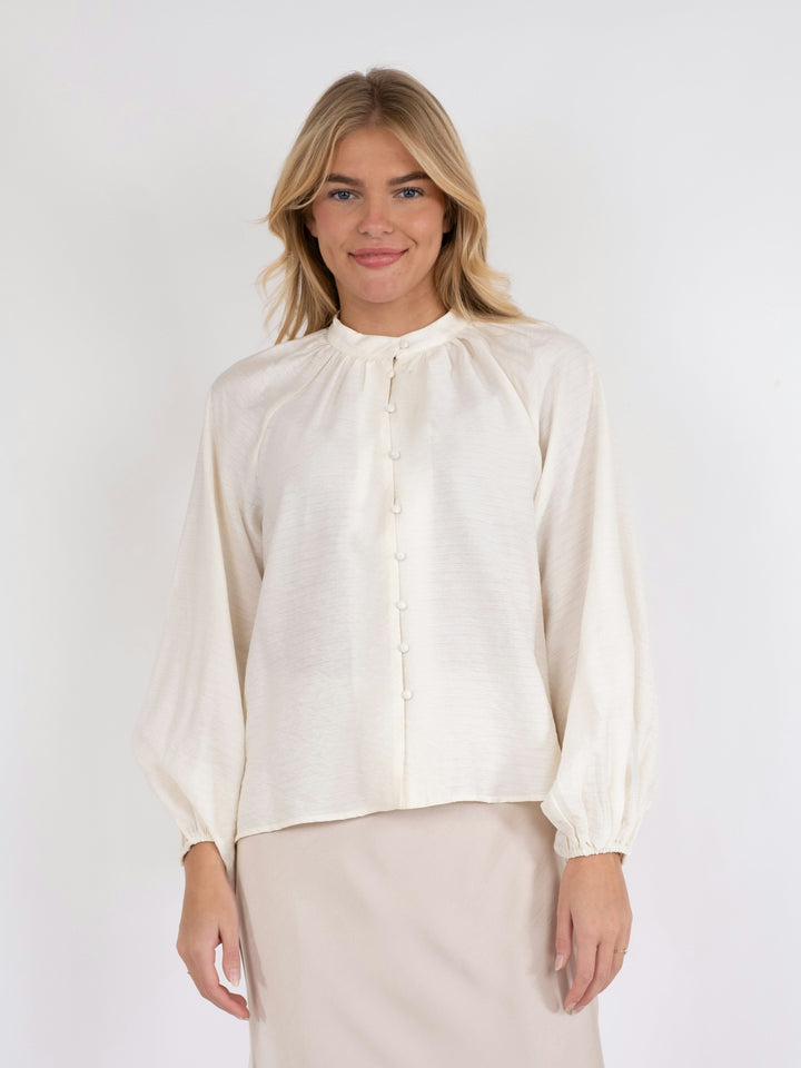 Neo Noir - Camille Solid Blouse - Off White