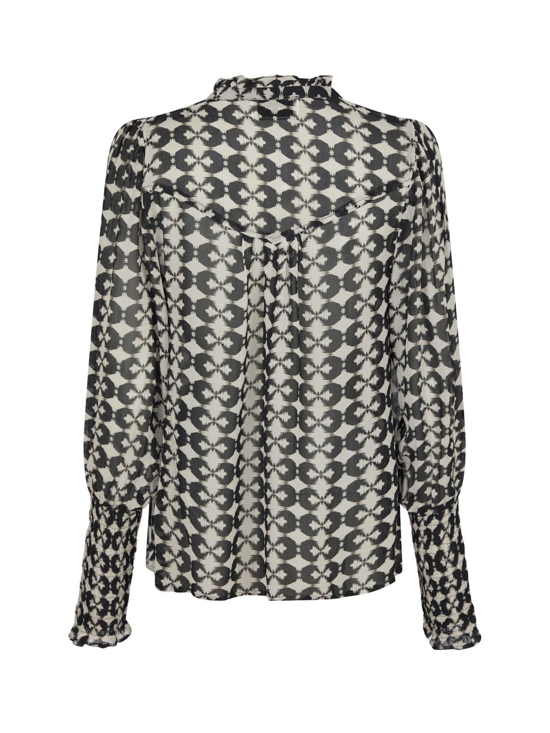 Neo Noir - Camisa Graphic Print Blouse - Black Skjorter 