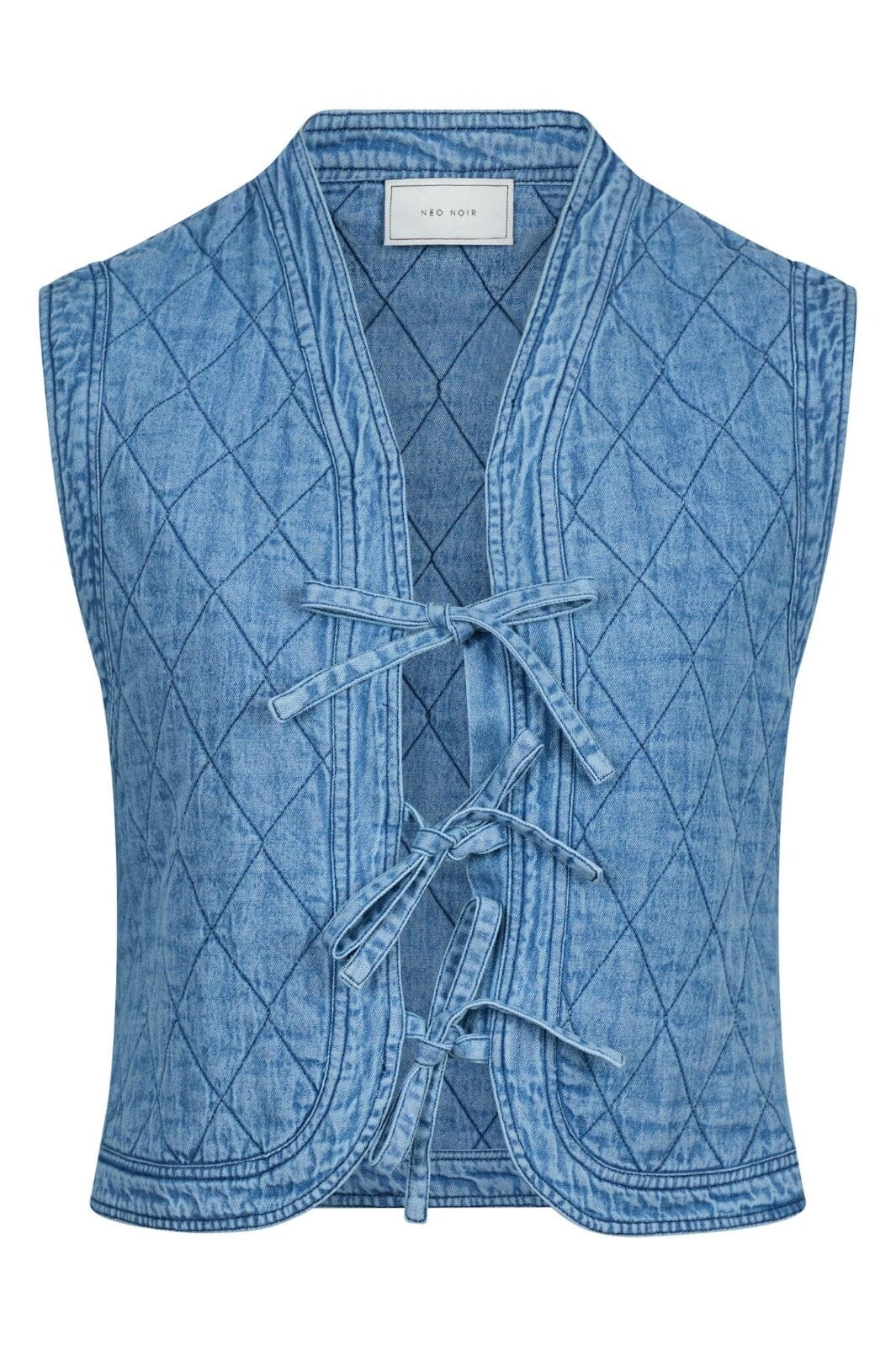 Neo Noir - Carine Denim Vest 162698 - 140 - Blue