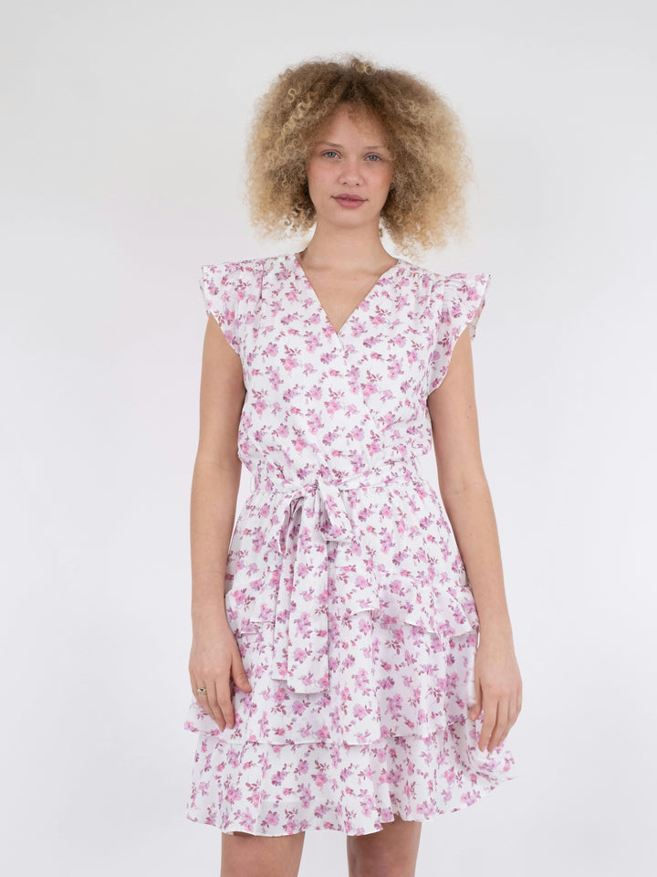 Neo Noir - Darby Fleur Print Dress - Light Pink