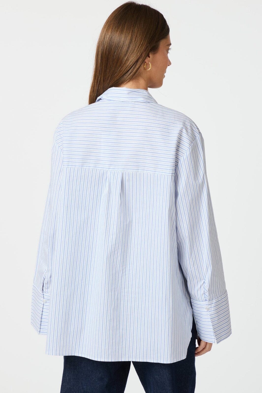 Neo Noir - Dita Mini Stripe Shirt 162706 - Light Blue